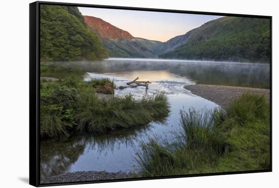 Upper Lake, Glendalough, County Wicklow, Leinster, Republic of Ireland, Europe-Carsten Krieger-Framed Stretched Canvas