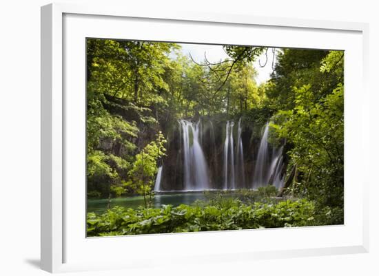 Upper Lakes, Ponds and Waterfalls, Plitvice Lakes, Plitvicka Jezera, Croatia-Martin Zwick-Framed Photographic Print