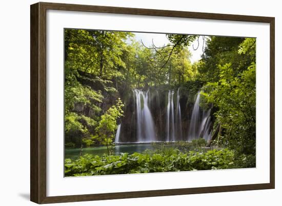 Upper Lakes, Ponds and Waterfalls, Plitvice Lakes, Plitvicka Jezera, Croatia-Martin Zwick-Framed Photographic Print