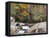 Upper Linville Falls at the Blue Ridge Parkway, North Carolina, USA-Chuck Haney-Framed Stretched Canvas