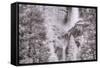 Upper Meets Lower Yosemite Falls, Infrared-Vincent James-Framed Stretched Canvas