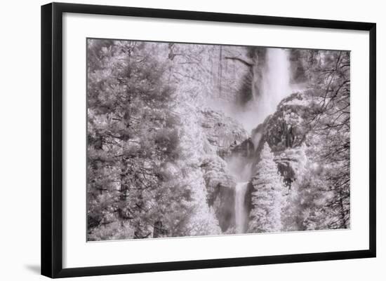 Upper Meets Lower Yosemite Falls, Infrared-Vincent James-Framed Photographic Print