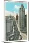 Upper Michigan Avenue, Downtown Chicago-null-Mounted Art Print