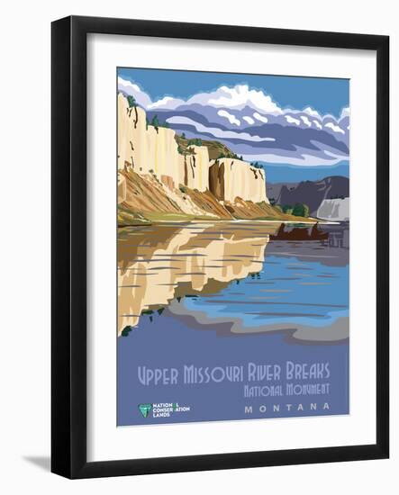 Upper Missouri River Breaks National Monument-Bureau of Land Management-Framed Art Print