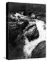 Upper Part of Linville Falls, in the Blue Ridge Mountains-null-Stretched Canvas