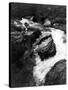 Upper Part of Linville Falls, in the Blue Ridge Mountains-null-Stretched Canvas