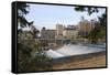 Upper Saint Anthony Falls in Minneapolis-jrferrermn-Framed Stretched Canvas