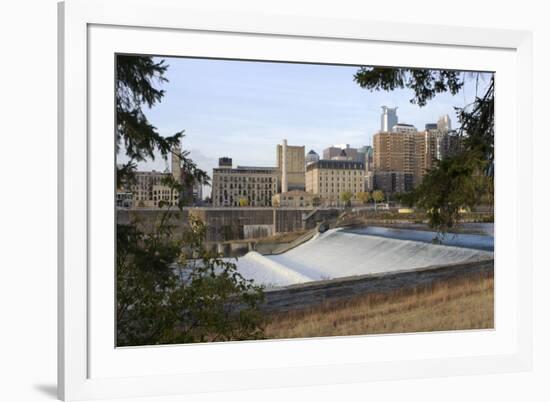 Upper Saint Anthony Falls in Minneapolis-jrferrermn-Framed Photographic Print