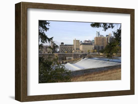 Upper Saint Anthony Falls in Minneapolis-jrferrermn-Framed Photographic Print