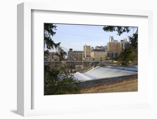 Upper Saint Anthony Falls in Minneapolis-jrferrermn-Framed Photographic Print