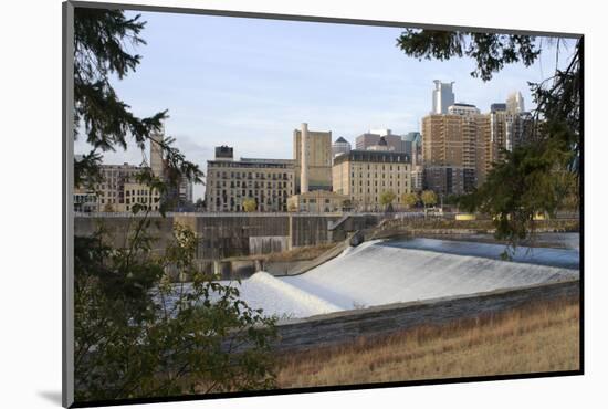 Upper Saint Anthony Falls in Minneapolis-jrferrermn-Mounted Photographic Print