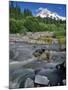 Upper Sandy River & Mt. Hood-Steve Terrill-Mounted Photographic Print