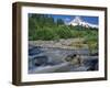 Upper Sandy River & Mt. Hood-Steve Terrill-Framed Photographic Print