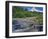 Upper Sandy River & Mt. Hood-Steve Terrill-Framed Photographic Print