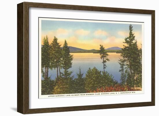 Upper Saranac Lake, New York-null-Framed Art Print