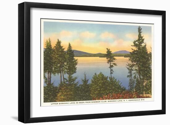 Upper Saranac Lake, New York-null-Framed Art Print