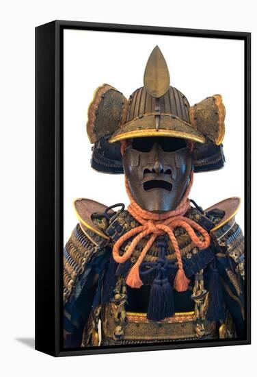 Upper Section of a Samurai Suit of Armor-null-Framed Stretched Canvas