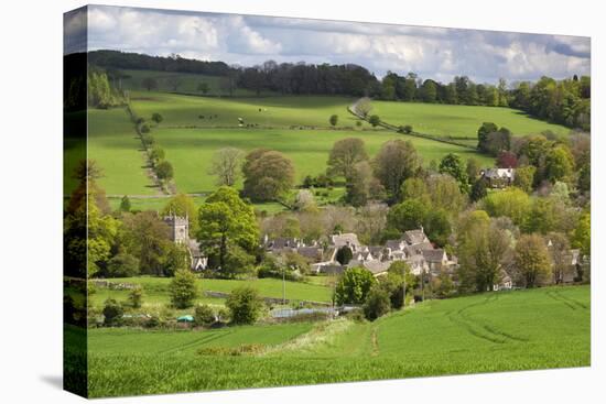 Upper Slaughter, Cotswolds, Gloucestershire, England, United Kingdom, Europe-Stuart Black-Stretched Canvas