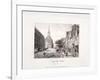 Upper Street, Islington, London, 1819-Augustus Charles Pugin-Framed Giclee Print