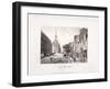 Upper Street, Islington, London, 1819-Augustus Charles Pugin-Framed Giclee Print