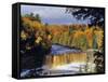 Upper Tahquamenon Falls, Michigan, USA-Chuck Haney-Framed Stretched Canvas