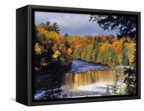 Upper Tahquamenon Falls, Michigan, USA-Chuck Haney-Framed Stretched Canvas