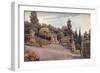 'Upper Terrace, Villa Imperiale, Genoa', 1900-George Samuel Elgood-Framed Giclee Print