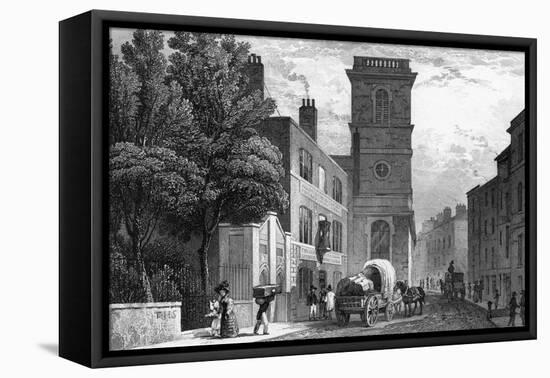 Upper Thames Street-Thomas H Shepherd-Framed Stretched Canvas