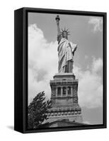 Upper View of Statue of Liberty-Philip Gendreau-Framed Stretched Canvas