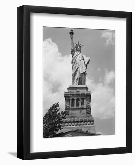 Upper View of Statue of Liberty-Philip Gendreau-Framed Photographic Print