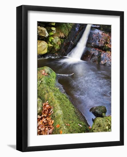 Upper Waterfall at Posforth Gill, Bolton Abbey, Yorkshire, England, United Kingdom, Europe-Mark Sunderland-Framed Photographic Print