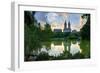 Upper West Side Skyline from Central Park Lake in New York City.-Sean Pavone-Framed Photographic Print