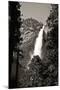 Upper Yosemite Falls in Monochrome-Michele Yamrick-Mounted Photographic Print