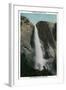 Upper Yosemite Falls - Yosemite, CA-Lantern Press-Framed Art Print
