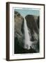 Upper Yosemite Falls - Yosemite, CA-Lantern Press-Framed Art Print