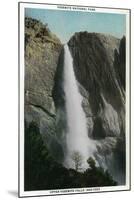 Upper Yosemite Falls - Yosemite, CA-Lantern Press-Mounted Art Print