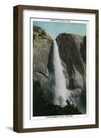 Upper Yosemite Falls - Yosemite, CA-Lantern Press-Framed Art Print