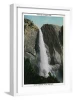 Upper Yosemite Falls - Yosemite, CA-Lantern Press-Framed Art Print