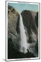 Upper Yosemite Falls - Yosemite, CA-Lantern Press-Mounted Art Print