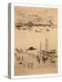 Upright Venice,Bird's Eye View of Harbor, 1834 1903, Italy-null-Stretched Canvas