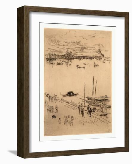 Upright Venice,Bird's Eye View of Harbor, 1834 1903, Italy-null-Framed Giclee Print