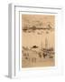 Upright Venice,Bird's Eye View of Harbor, 1834 1903, Italy-null-Framed Giclee Print