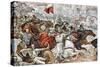 Uprising Against the Ottoman Empire. Memorial Wall Dedicated to George Kastrioti Skanderbeg-null-Stretched Canvas