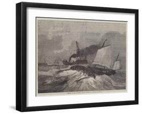 Upsetting of the Gorleston Salvage Life-Boat at Yarmouth-null-Framed Giclee Print