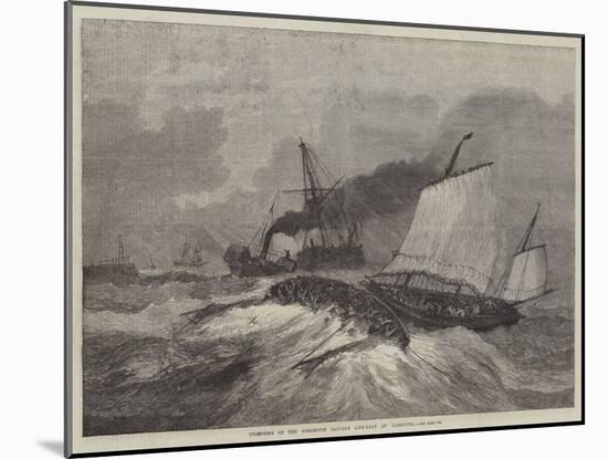 Upsetting of the Gorleston Salvage Life-Boat at Yarmouth-null-Mounted Giclee Print