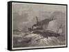 Upsetting of the Gorleston Salvage Life-Boat at Yarmouth-null-Framed Stretched Canvas