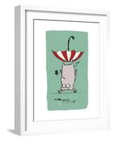 Upside Down Animal-Carla Martell-Framed Giclee Print