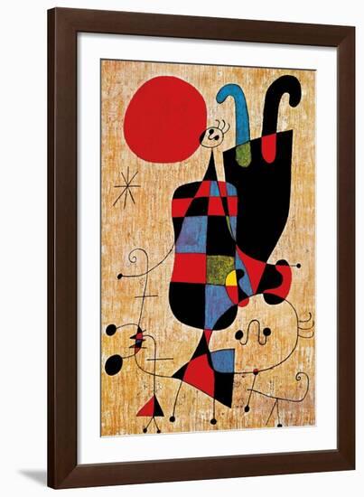 Upside-Down Figures-Joan Miro-Framed Art Print