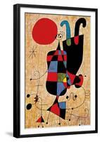 Upside-Down Figures-Joan Miro-Framed Art Print