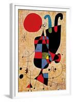 Upside-Down Figures-Joan Miro-Framed Art Print